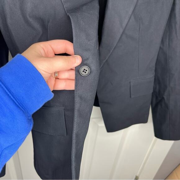Theory Black Brince Approach Structured Blazer Jacket Size 2 - Picture 4 of 10